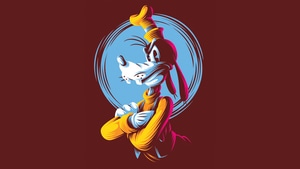 Goofy, Cartoons, Artist, Artwork, Digital Art, Minimalism, Minimalist, Behance, 4K wallpaper