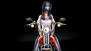 Biker, Artist, Artwork, Digital Art, 4K wallpaper