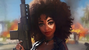 Domino, Deadpool 2, Movies, Artstation, Artist, Artwork, Digital Art, 4K wallpaper