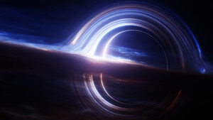 Gargantua black hole, Interstellar, Deep space, Aesthetic, 4K wallpaper