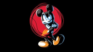 Mickey Mouse, Cartoons, Artist, Artwork, Digital Art, Minimalism, Minimalist, Behance, 4K wallpaper