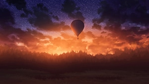 Air Balloon, Forest, Nature, Evening, 4K wallpaper