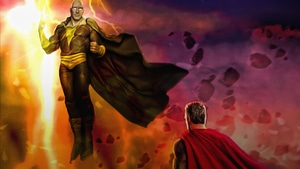 Black Adam, Superman, Superheroes, Artstation, 4K wallpaper