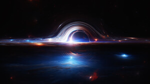 Gargantua black hole, Deep space, Interstellar, 4K wallpaper