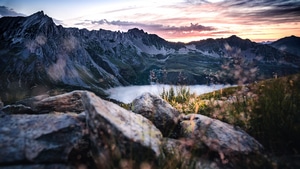 Mountains, Landscape, Sky, Nature, 4K wallpaper