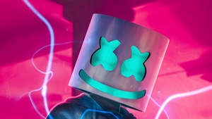 Marshmello, Music, Mask, Neon, 4K wallpaper