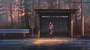 Anime Girl, Anime, Rain, 4K wallpaper