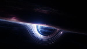 Interstellar, Gargantua black hole, 4K wallpaper