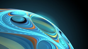 Sphere, Abstract, Fractal, Digital Art, 4K wallpaper