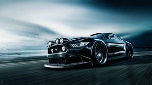Ford Mustang, Ford, Cars, Artstation, 4K wallpaper