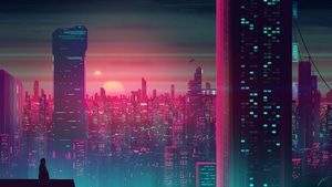 Retrowave, Synthwave, Scifi, Artist, Artwork, Digital Art, Artstation, 4K wallpaper