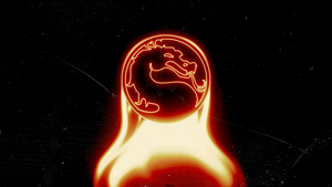Mortal Kombat, Logo, Dark background, Fire, 4K wallpaper