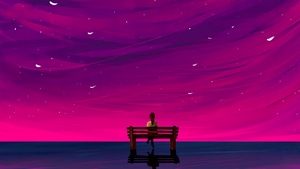 Alone, Artist, Artwork, Digital Art, Pink, Artstation, 4K wallpaper