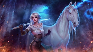 Ciri, The Witcher 3, Games, Artist, Artwork, Digital Art, 4K wallpaper