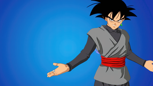 Goku Black, Fortnite, Blue background, 4K wallpaper