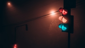 Traffic Lights, Photography, Rain, 4K wallpaper