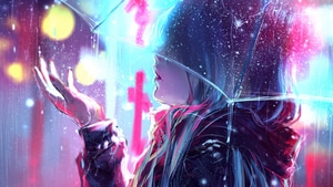 Anime Girl, Anime, Rain, Artist, Artwork, Digital Art, Artstation, 4K wallpaper
