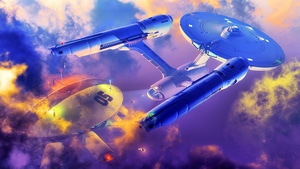 Spaceship, Artist, Artwork, Digital Art, Star Trek, 4K wallpaper