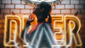 Girls, Model, Photography, Neon, Long Exposure, 4K wallpaper
