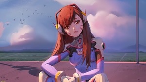 Dva Overwatch, Overwatch, Games, Artwork, 4K wallpaper