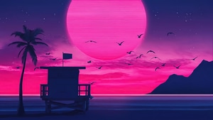 Retrowave, Artist, Artwork, Digital Art, 4K wallpaper