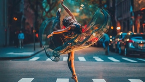 Ballerina, Dancer, Girls, Model, Road, 4K wallpaper