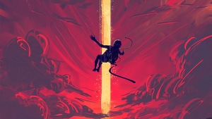 Falling, Astronaut, Artist, Artwork, Digital Art, 4K wallpaper