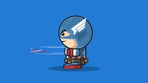 Captain America, Superheroes, Minimalism, Minimalist, Artist, Artwork, Digital Art, 4K wallpaper