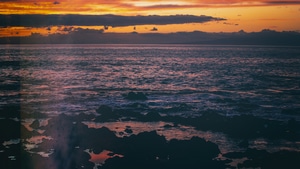 Sunset, Sea, Evening, Nature, 4K wallpaper