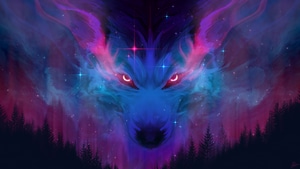 Fox, Sky, Artist, Artwork, Digital Art, Deviantart, 4K wallpaper