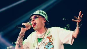 Peso Pluma, Mexican singer, Rapper, Live concert, 4K wallpaper