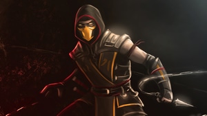 Sub Zero, Scorpion, Mortal Kombat, Games, Artstation, 4K wallpaper