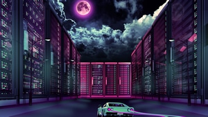 Retrowave, Cars, Artist, Artwork, Digital Art, 4K wallpaper