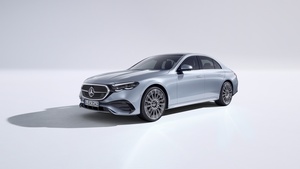 Mercedes Benz E Class, AMG line, 2023, White background, 4K wallpaper