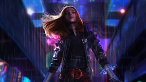 Black Widow, Superheroes, Artwork, Artstation, Cyberpunk, 4K wallpaper