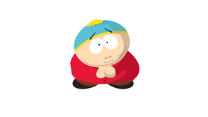 Eric Cartman, Adorable, Minimalist, South Park, White background, 4K wallpaper