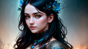 Beautiful woman, AI art, 4K wallpaper