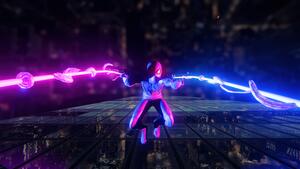 Spider-Man: Miles Morales, Neon, Spiderman, 4K wallpaper