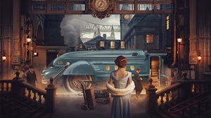 Train, Artist, Artwork, Digital Art, Behance, 4K wallpaper