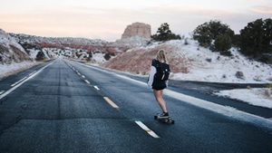 Skateboard, Girls, Photography, 4K wallpaper