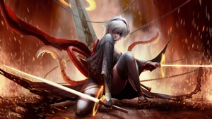 Nier Automata, Games, Artist, Artwork, Digital Art, Artstation, 4K wallpaper
