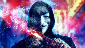 Anonymus, Hoodie, Mask, Photography, 4K wallpaper