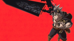Asta, Red background, Black Clover, 4K wallpaper