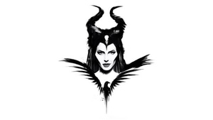 Maleficent, Maleficent Mistress Of Evil, 2019 Movies, Movies, Monochrome, Black And White, 4K wallpaper