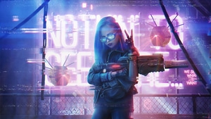 Cyberpunk, Neon, Artist, Artwork, Digital Art, Artstation, 4K wallpaper