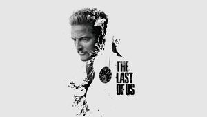 Pedro Pascal as Joel, Season 2, 2025 Series, The Last of Us, Joel Miller, White background, Monochrome, 4K wallpaper