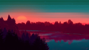 River, Evening, Artist, Artwork, Digital Art, Deviantart, 4K wallpaper