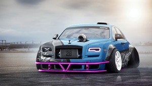 Rolls Royce Ghost, Rolls Royce, Cars, Artstation, Artist, Artwork, Digital Art, 4K wallpaper