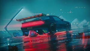 Cyberpunk, Camaro, Artist, Artwork, Digital Art, Artstation, 4K wallpaper