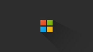 Microsoft, Computer, Logo, Minimalist, Minimalism, 4K wallpaper